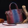 Portable Crossbody Retro Women's Bag Multicolor Crocodile Brahman
