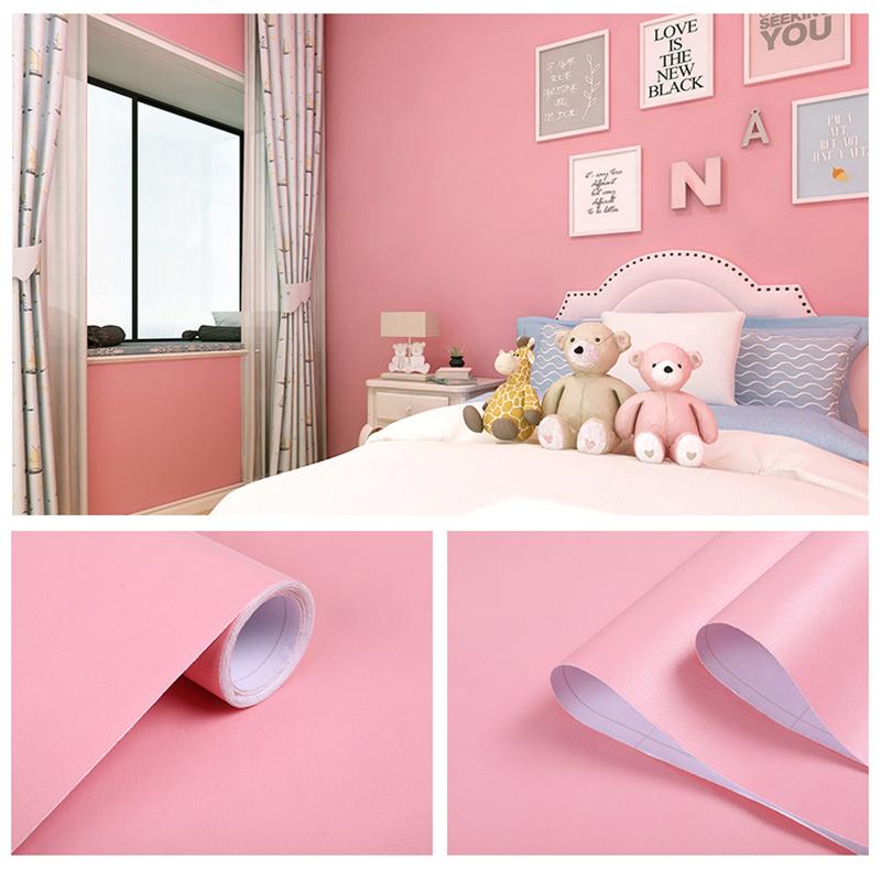 Wallpaper Self-Adhesive Furniture Renovation Stickers Solid Color Background Wall Stickers For Wall Decoration PVC Waterproof