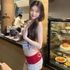 Thailand beach vacation love swimsuit Korean version of pure desire sweet girl flat angle striped split hot spring swimsuit
