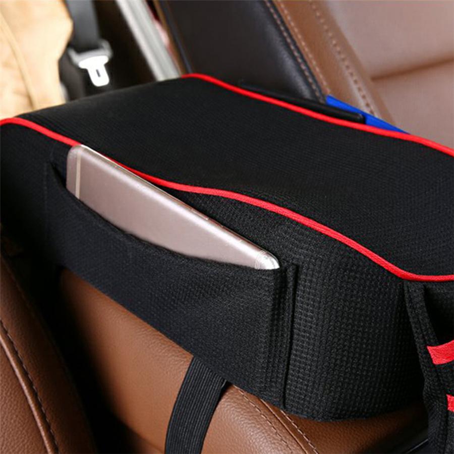 Car Cotton Memory Foam Armrest Pad Cover Center Console Box Protecter Dustproof