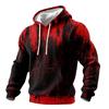 Men's Halloween Print Knit Hoodie Casual Long Sleeve Pullover