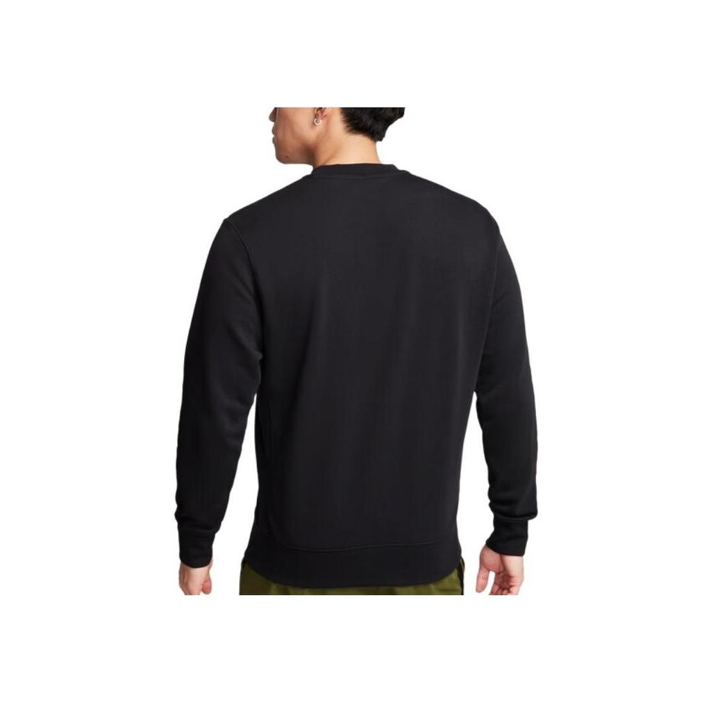 Nike Soft Comfortable Logo Long Sleeve Crewneck Casual Sweatshirt Unisex Sweatshirt Black BV2667