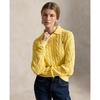 Women Cable Knit Cotton Polo Collar Sweater Wmpokninb920347700