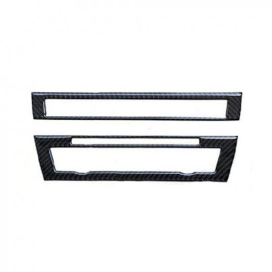 Soft Carbon Fiber Interior CD Panel Cover Trim For BMW 5 Series F10 2011-2017