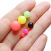 100PCS Round Mixed Color PE Plastic Stopper Beads Carp Fishing Rig Fishing Beads Fishing Lures Tackle Accessories