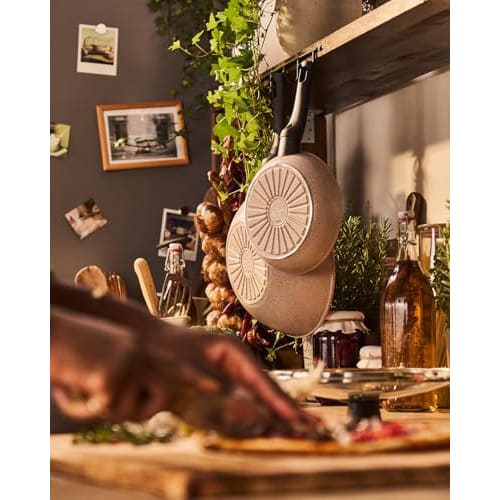 Ballarini LEDRO Ceramic Frying Pan, 20cm, Made in Italy, PFAS-Free, Induction Compatible, Ceramic Coating [Official Japanese Product] LEDRO Z1027-772