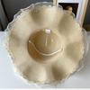 Folding Beach Hat Wide Brim Straw Hat Fashion Sun Hat  Girl