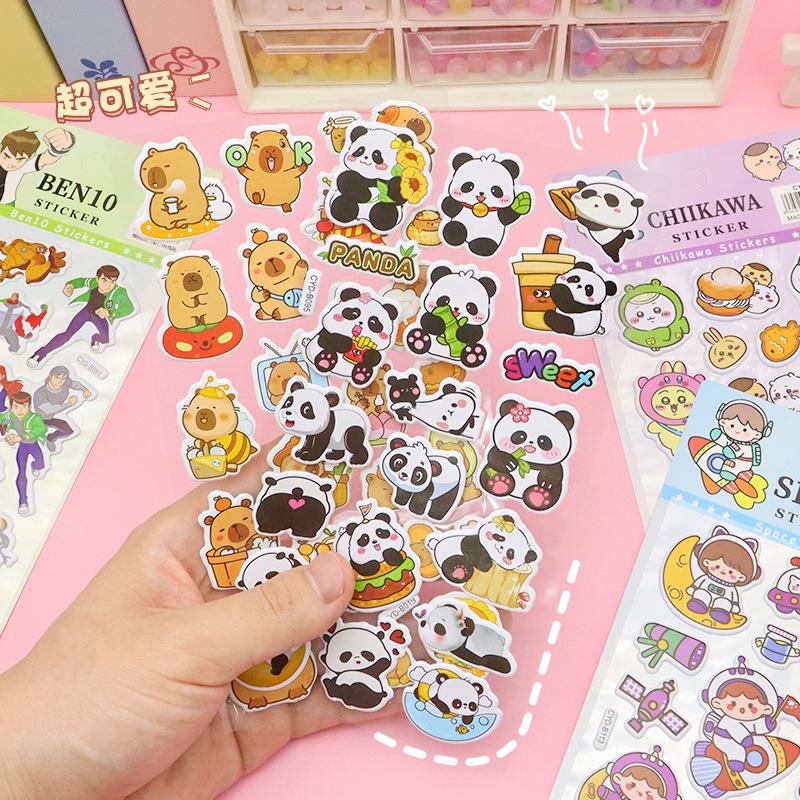 Cross-Border Multi-Style Cute Cartoon Bubble Stickers for Kids