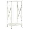 VidaXL Portant de bois chauffage blanc 34x25x70 cm, support à bûches de cheminée, support à bûches, support à bûches, 864320