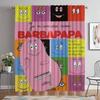 Anti-mosquito Curtains for Camera Les Barbapapa Home Interior Curtains 2 Pieces Living Room Curtain Partition Tulle for Bedroom