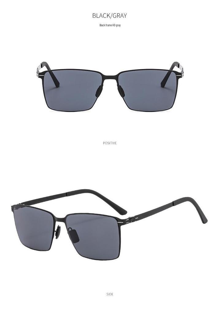 2023 Nylon Polarized Screwless Sunglasses for Men - Model 7308: Ideal for Business, Outdoor, and Fishing.