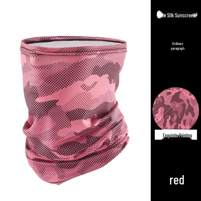 Protection Été Homme Soie Glacée Cagoule Intégrale & Tour de Cou - Masque Solaire d'Extérieur Moto & Cyclisme