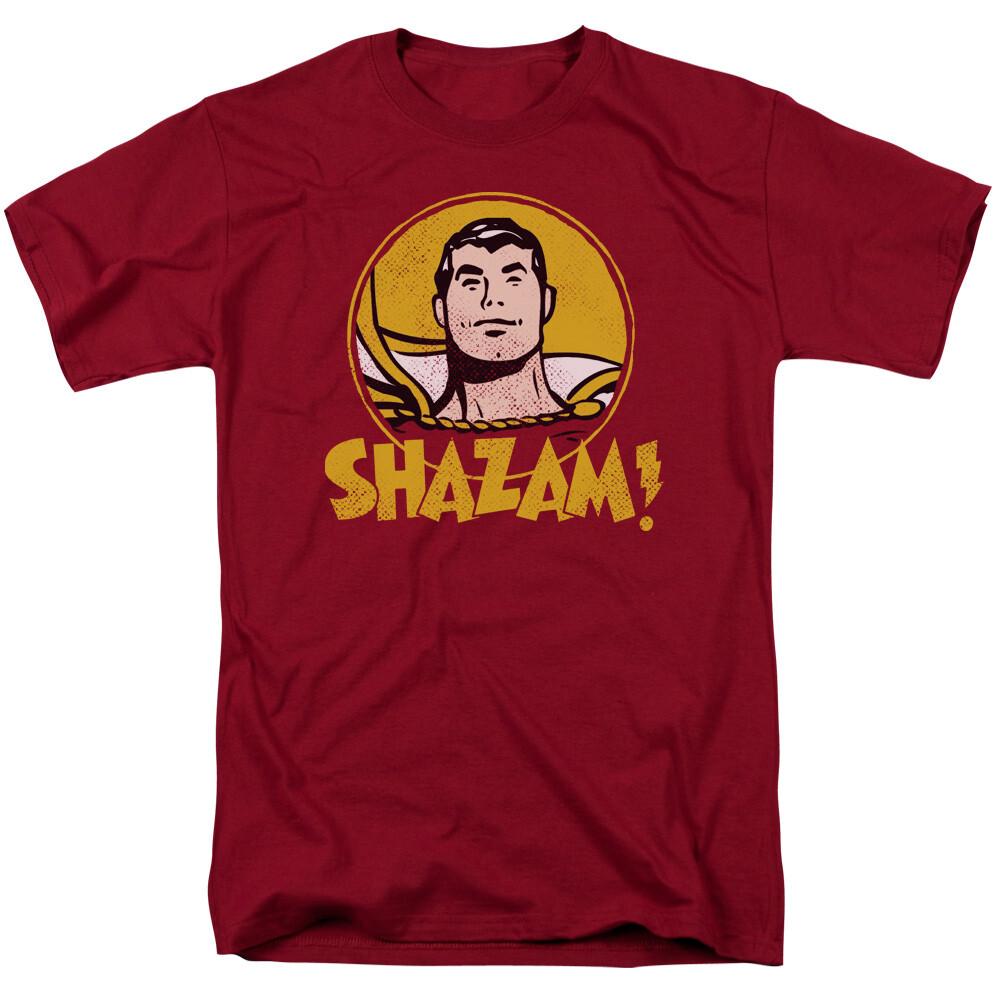 26 Shazam! Shazam Circle T Shirt Mens Licensed Captain Marvel Comics Tee Cardinal Unisex T-Shirt XL