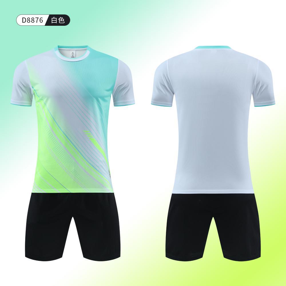 New football jersey set, slick plate competition training team uniform, adult and children's uniform, thin breathable football jersey