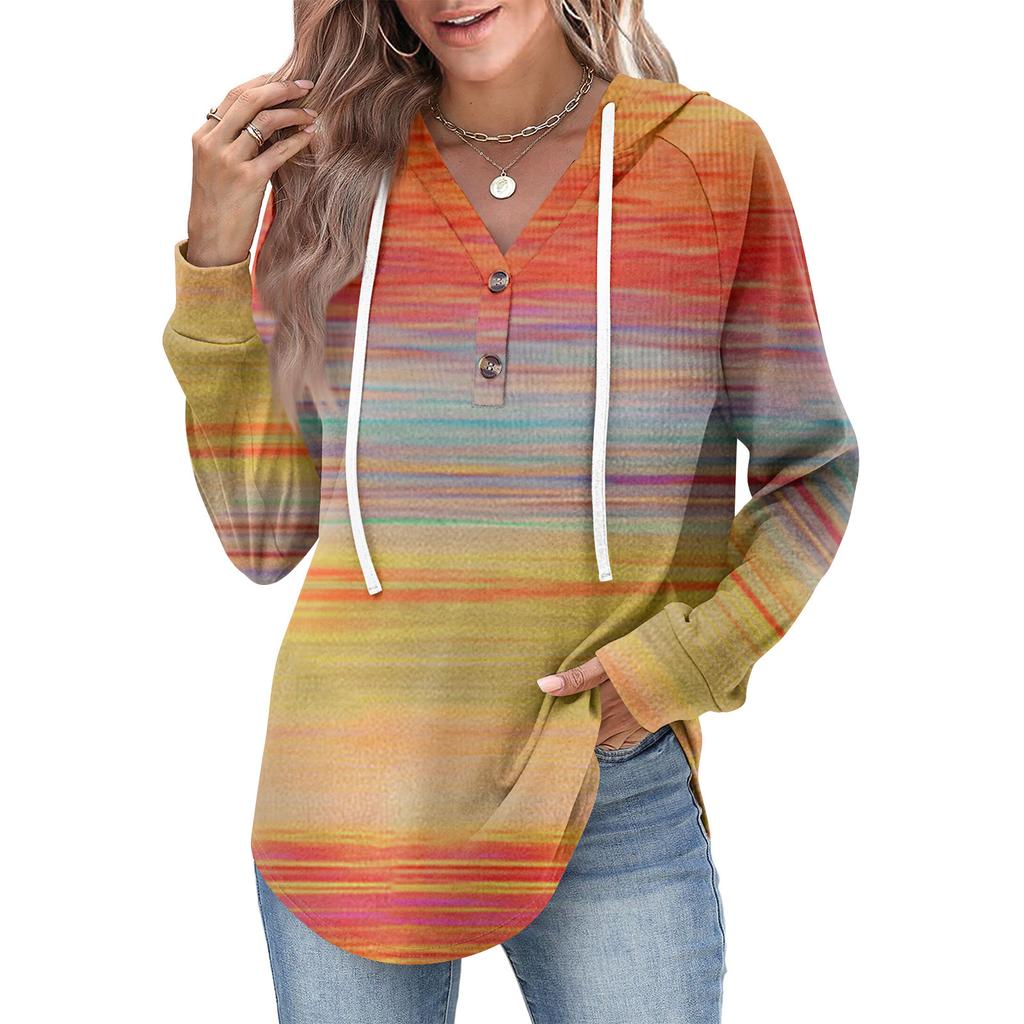 Women's Fashion Women's Lightweight Long Sleeve Pullover With Pockets Preppy Graphic Hoodie