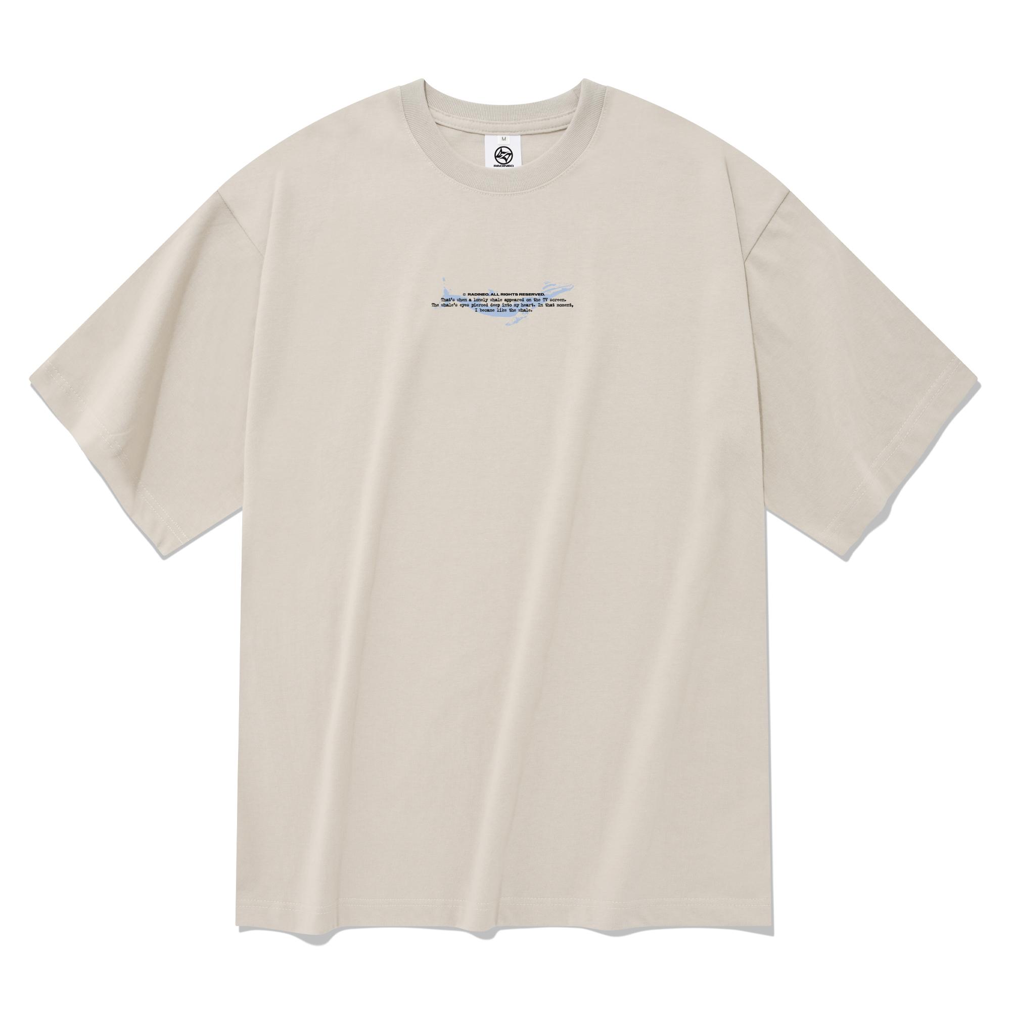 Radineo Whale Short Sleeve T-Shirt Beige Beige (Beige)/Xl