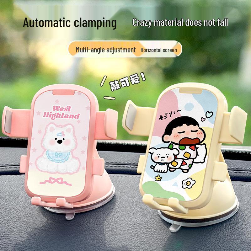 Cartoon Car Dashboard & Console Suction Cup Phone Holder for Electric Vehicles 2026