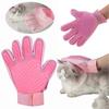 Verstellbarer TPR-Pflegehandschuh zur Entfernung loser Haare und Schuppen, leichter, multifunktionaler Fellfänger für Hunde und Katzen