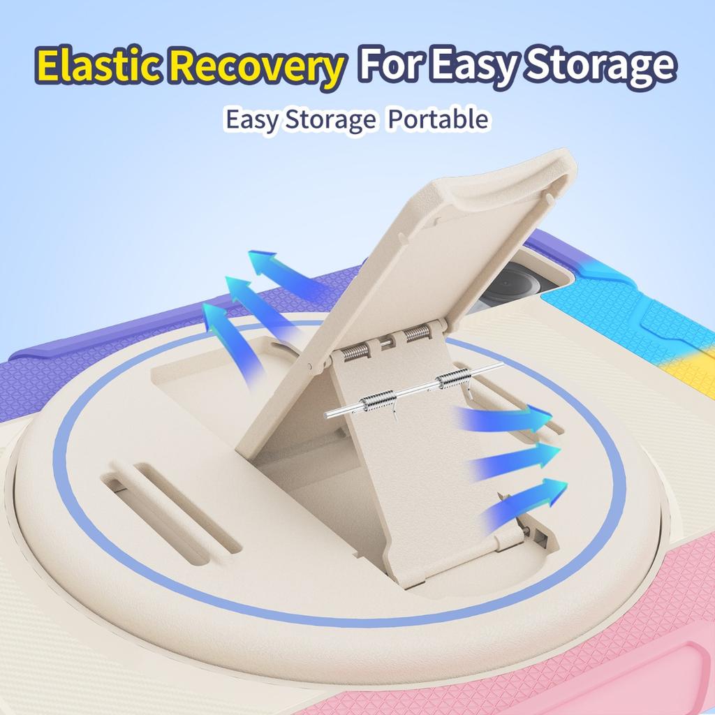 Case for Redmi Pad SE 11 Redmi Pro12.1 Xiaomi 6S Pro 12.4 Tablet Cover Swivel Bracket Handle Case for Xiaomi Pad 5 6 11" Funda