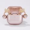 Zirconia Butterfly Rhinestone Buckle Earphone Clip - Multi-Functional, High-End Accessory.