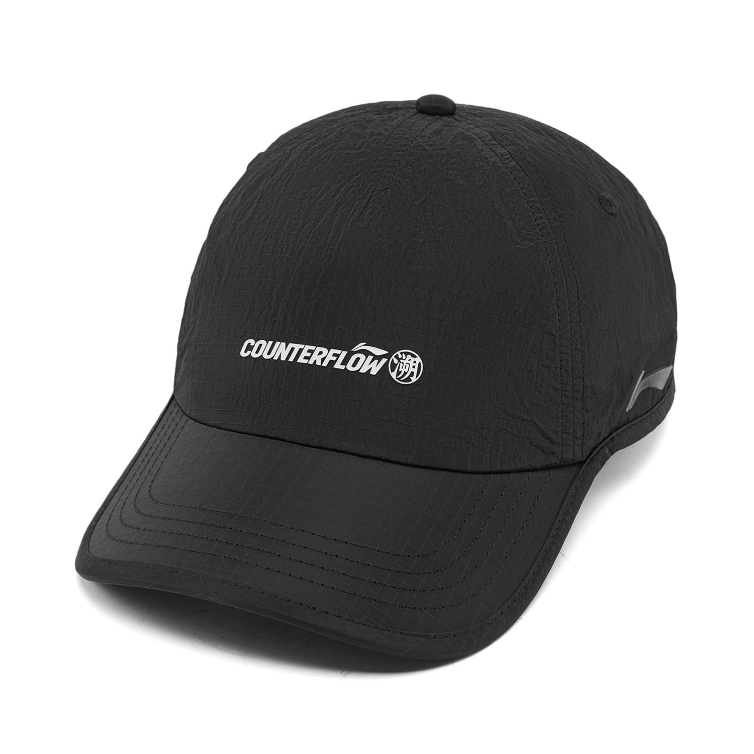 Li Ning Outdoor CF Tracing Polyester Baseball Caps Unisex Black AMYW193-1 F