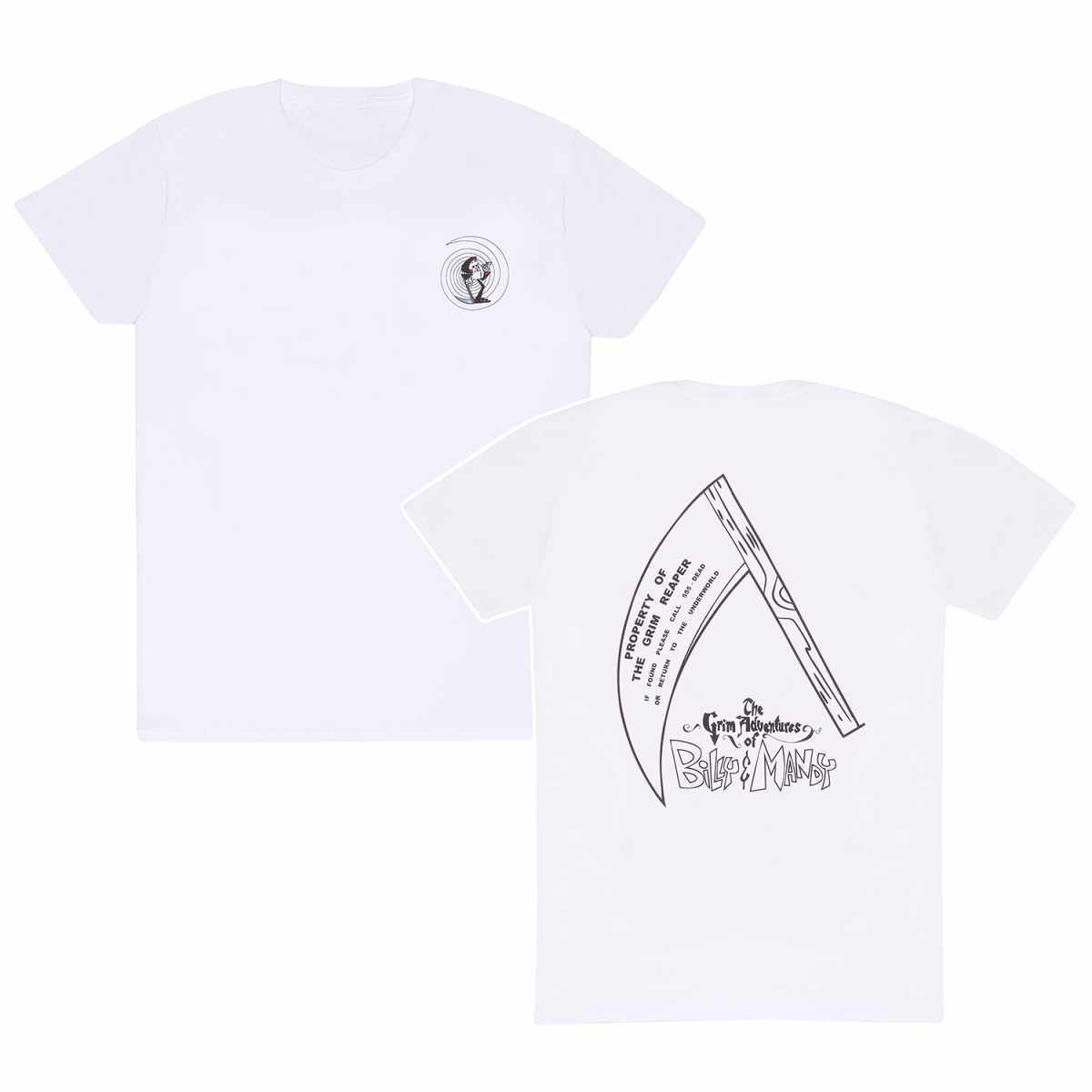The Grim Adventures Of Billy And Mandy Grim Official Tee T-Shirt Mens Unisex L