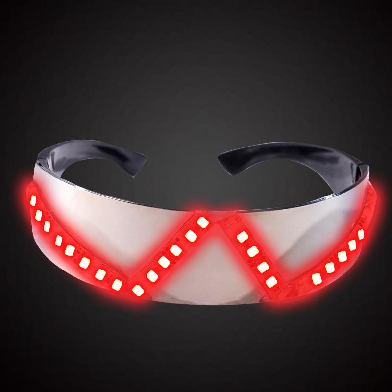 LED Light-Up Glasses & Gloves for Nightclubs, Bars, Concerts, and Street Dance Performances