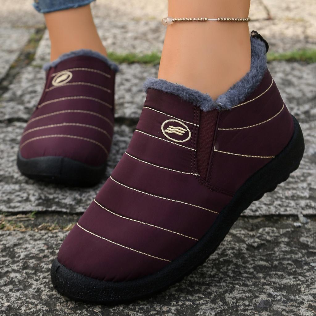 2025 New Large Size Cotton Boots with Thickened Lining Old Beijing Snow Boots Warm Casual Shoes