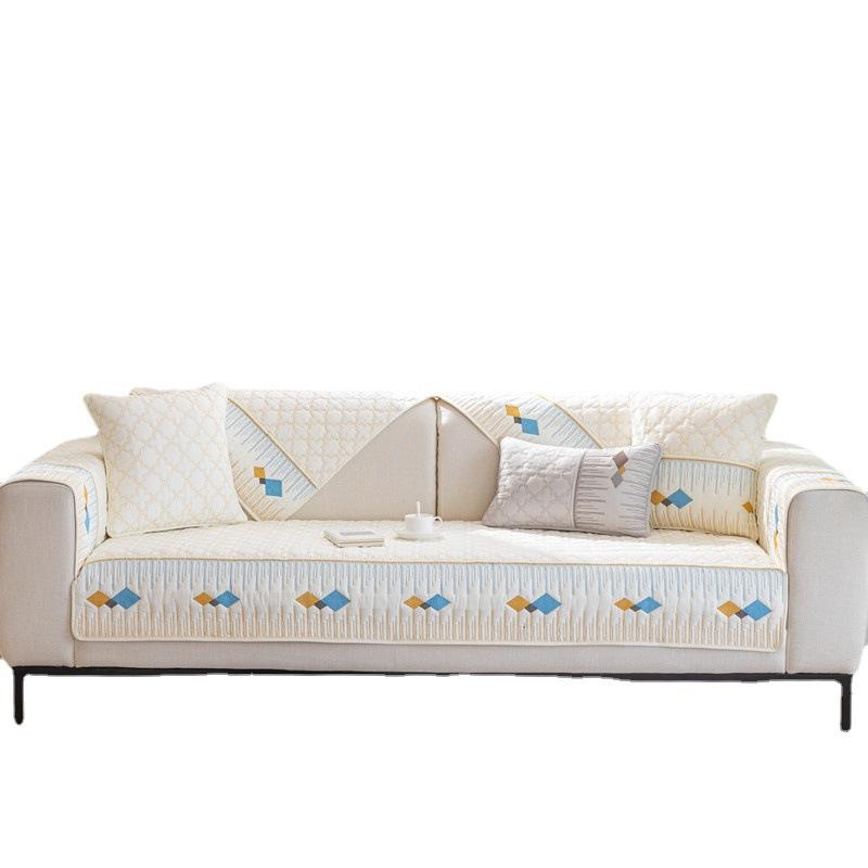 Cotton Color Style Sofa Cushion Modern Simple Four Seasons Universal Washed Non-Slip Sofa Cushion Towel