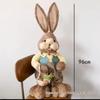 Pastoral Large Peter Rabbit Straw Woven Craft Ornament - Cute Christmas & Halloween Gift