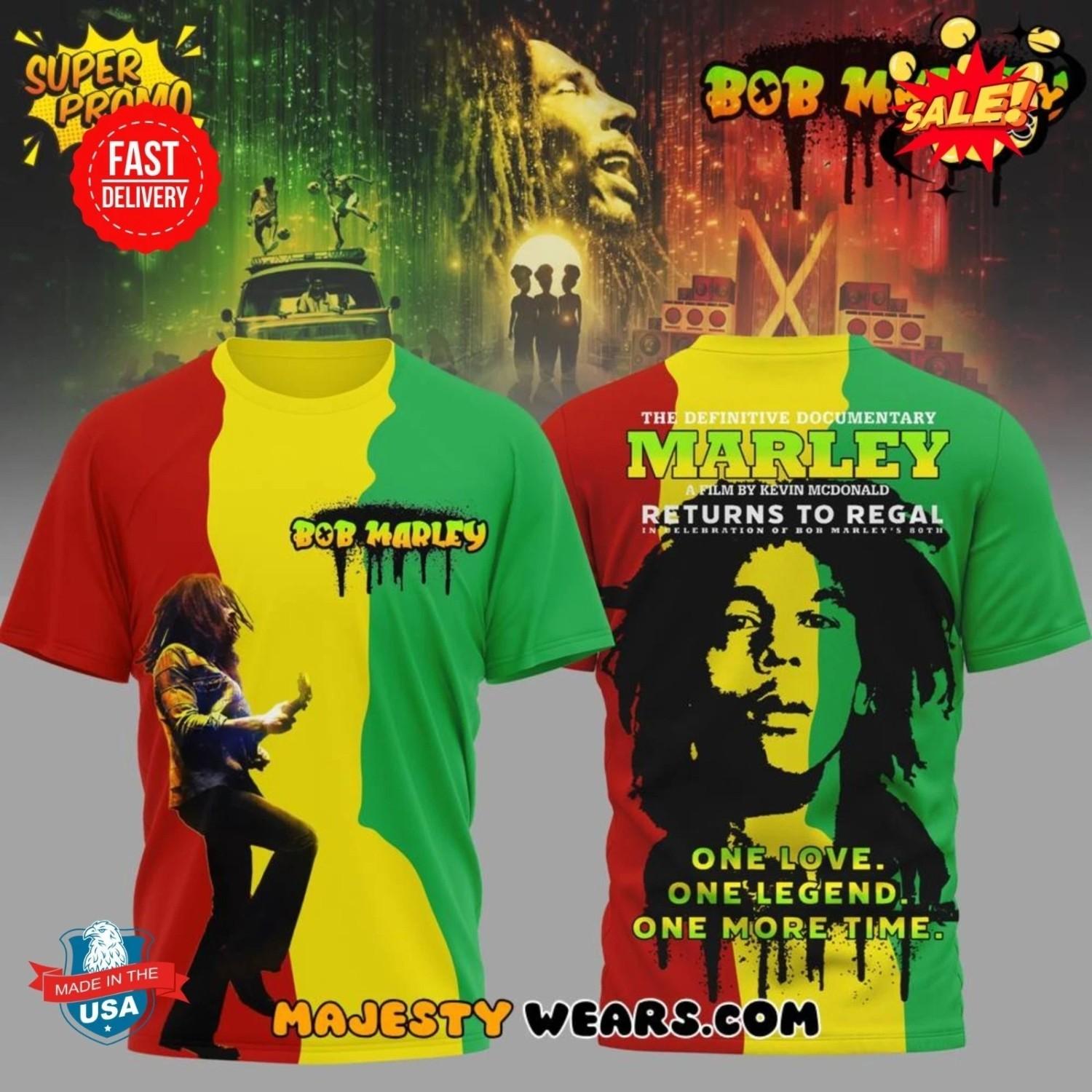 Bob Marley Marley Documentary One Love Edition 3D Shirt XXXL