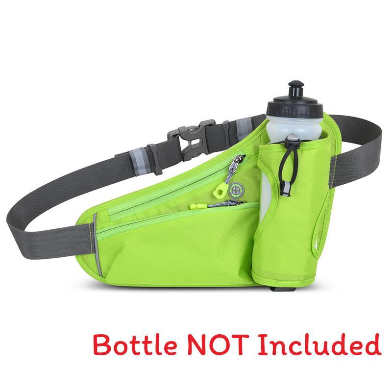 Outdoor Sports Waist Bag With Water Bottle Holder Waterproof Lightweight For Running And Cycling