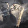 Copper Leopard Red Eye Luxury Fashion Cosplay Walking Stick Party Decorative Cane Elegant Crosier Knob Stick 92cm