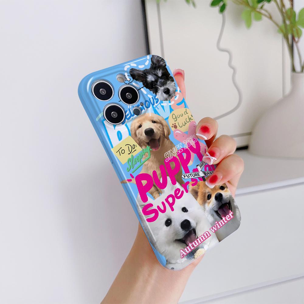 All-inclusive Film Handyhülle Cartoon Mode Design Hartschale Vollständige Abdeckung Kameraschutzhülle für iPhone Huawei Honor Vivo Google