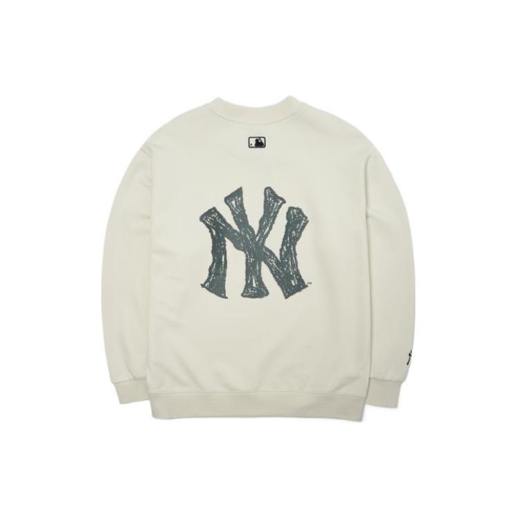 New MLB Mega Bear FW22 Sweatshirt Unisex Ecru 3AMTE0124-50CRS