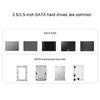 Double Bay Hard Drive Enclosure USB3.0 for 3.5 and 2.5inch Drives Docking Station with Convenient Offline Clone