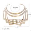 African Choker Necklaces Unique Alloy Design for Women Masquerade Events