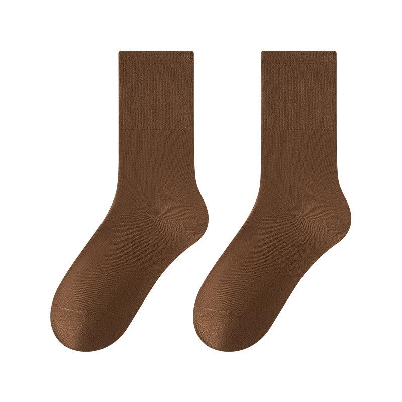 Female Autumn and Winter New Fashion Breathable Deodorant Wicking Pure Cotton Tube Socks