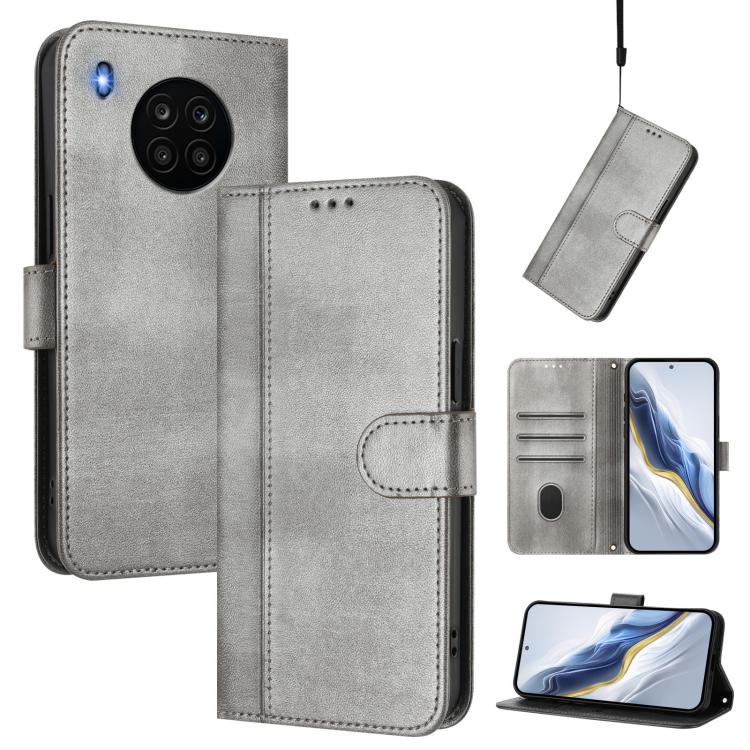 Linien-Spleißschnalle Retro Leder Handyhülle