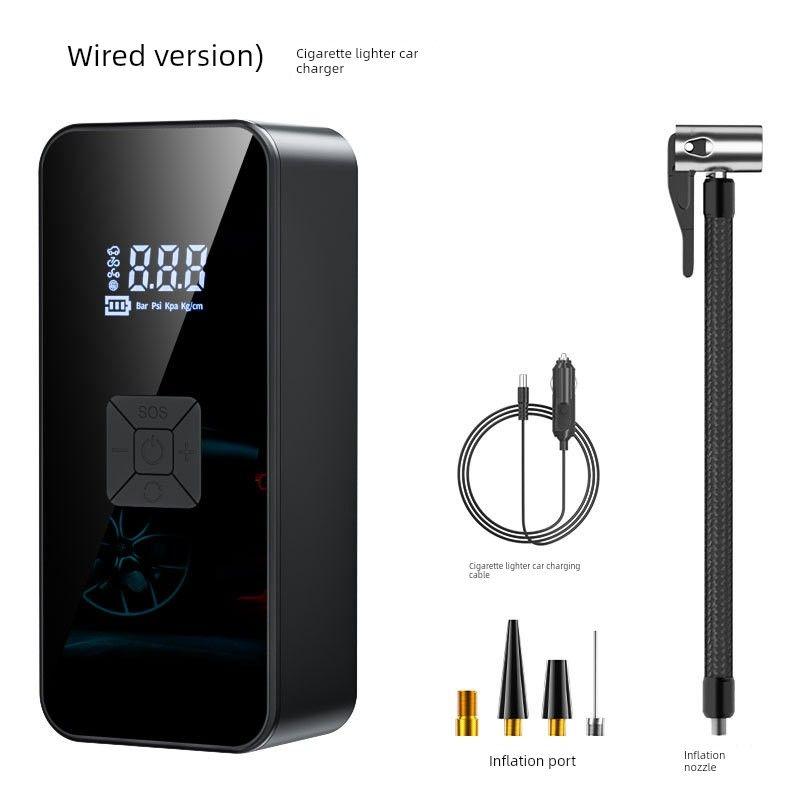 Car Air Pump, Portable Car Air Pump, Electric Car Tire Pump, Wireless Mini Air Pump With cord