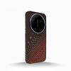 For Xiaomi 17 Ultra Case Fashion For MagSafe Magnetic Matte Relief Weaving PC Lightweight Hard Cover Metal Lens Frame Shell