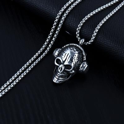 European and American Trendy Brand Retro Skull Men's Skull Fashion Jewelry Domineering Necklace Pendant