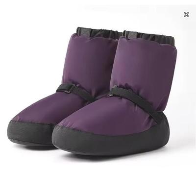Ballettschuhe Winter Tanzstiefel Warm Warm Kurze Stiefel Rutschfest Ballettschuhe Erwachsenen Training Baumwolle Tanzschuhe
