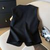 Unique Design Chic and Stylish High-End Short Vest with Exquisite Tailored Cut