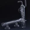 Glass CO2 Bubble Counter with Suction Cup Dioxide Reactor Spiral Bubble Counter  Fish Tank
