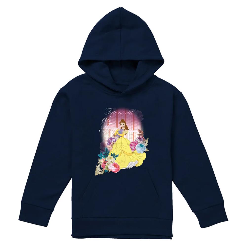 Beauty And The Beast Childrens/Kids Belle Flowers Window Hoodie