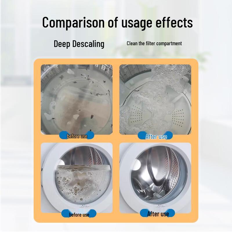 Qianjiejing 7-in-1 Washing Machine Cleaner (3 X 250ml)