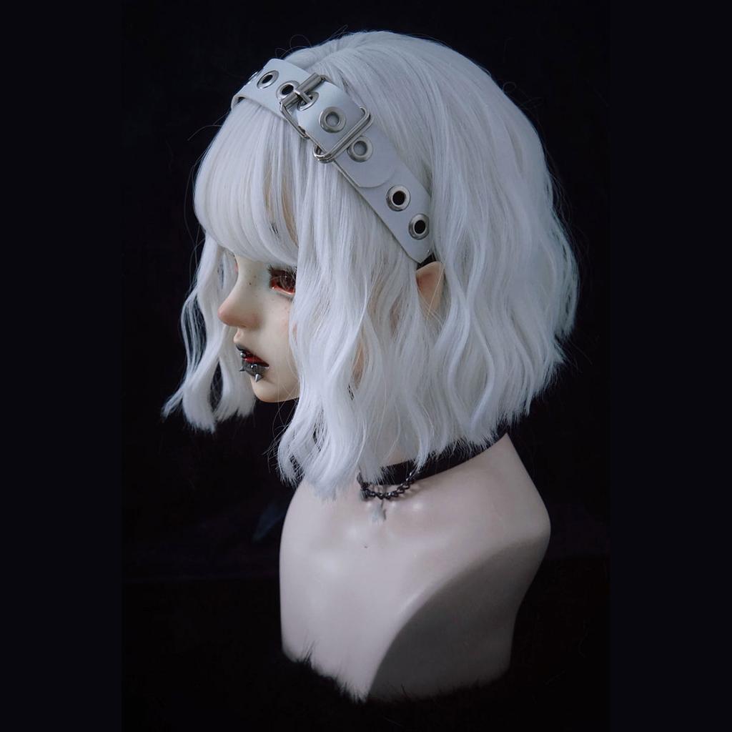 Punk Rivet Headband PU Spiked Hair Hoop Gothic Rock Headwear for Cosplay Unisex Rock Spiked Headwear Accessory