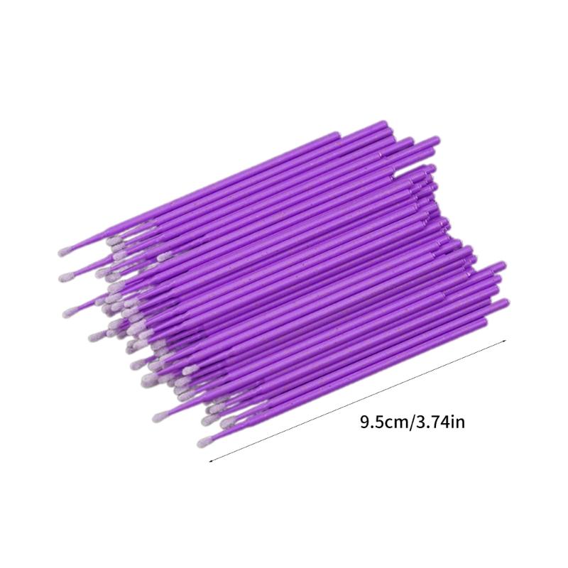 100 Stück Einweg Up Paint Mikro-Pinselspitzen Mini Auto-Kratzer-Ausbesserungsfarbe Mikro-Pinsel-Applikatorstifte Detailierwerkzeuge für Auto