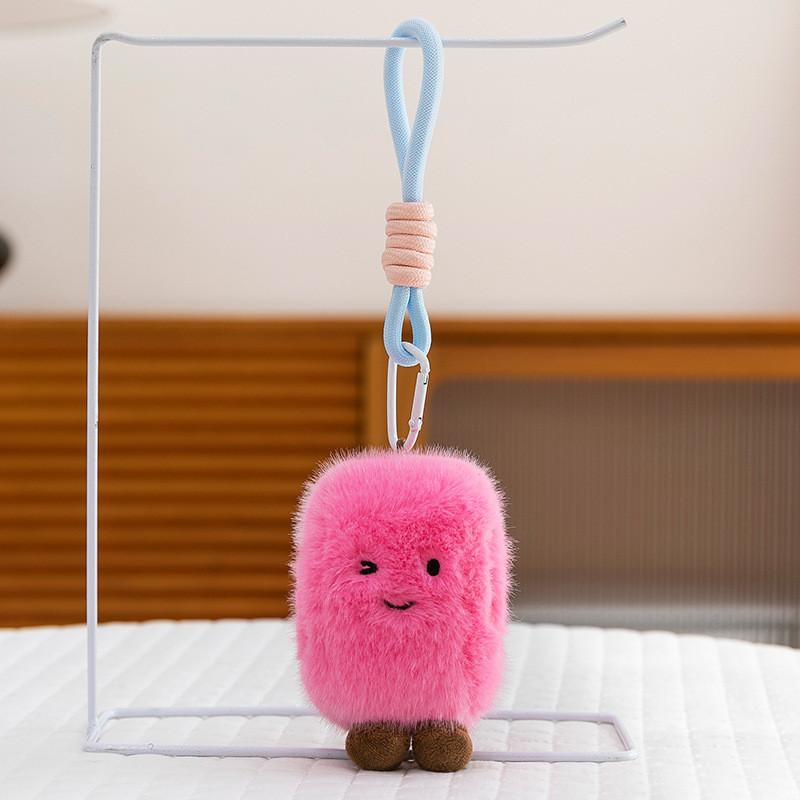 Cute Zongzi Dumplings Rice Dumpling Steamed Rolls Pastry Plush Toy Pendant For Girls And Collectors